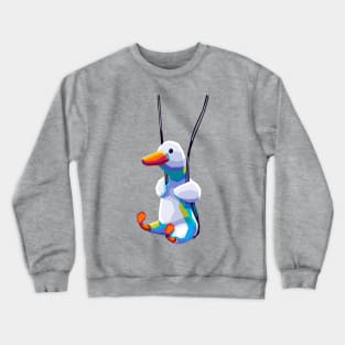 Swinging Duckling Meme Pop Art Crewneck Sweatshirt